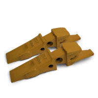 2er-pack Baggerzahn flach & Anschweißrahmen adapter Cat-System J200 Löffelzahn