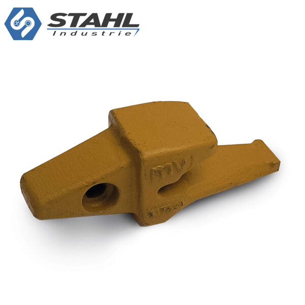 4er-pack Baggerzahn flach & Anschweißrahmen adapter Cat-System J200 Löffelzahn