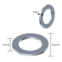 Ausgleichsscheiben Passscheiben div. Stärken | 71 x...